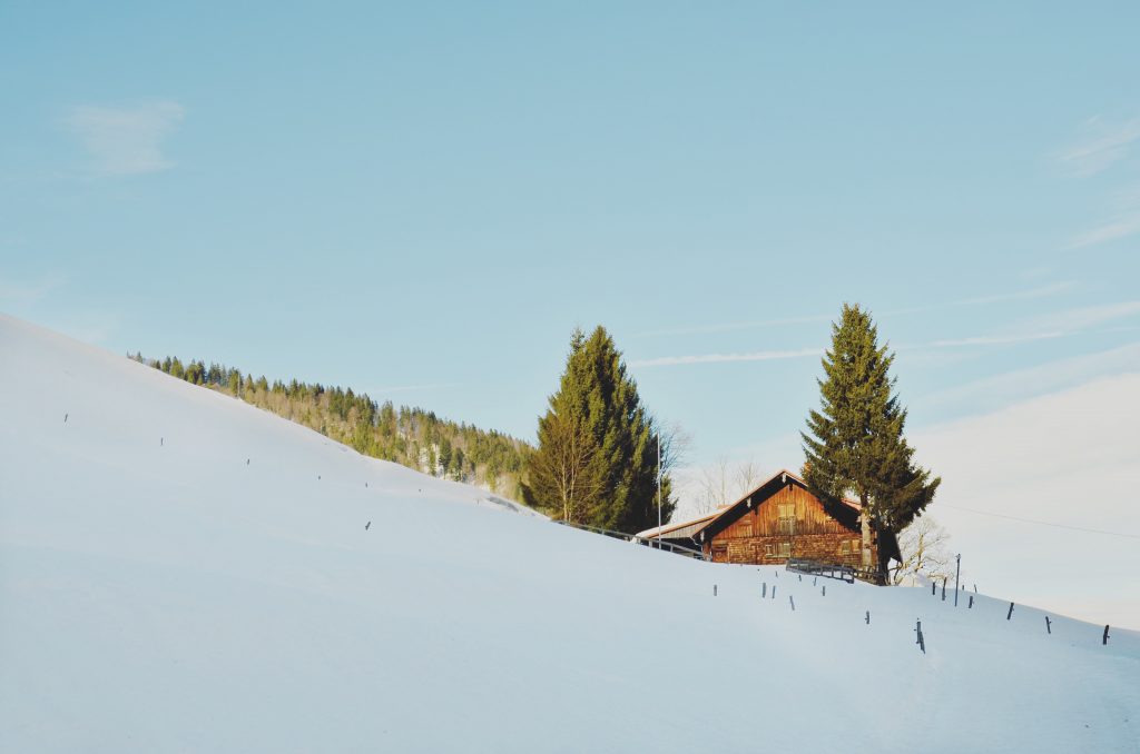 Berg Hochgrat im Schnee