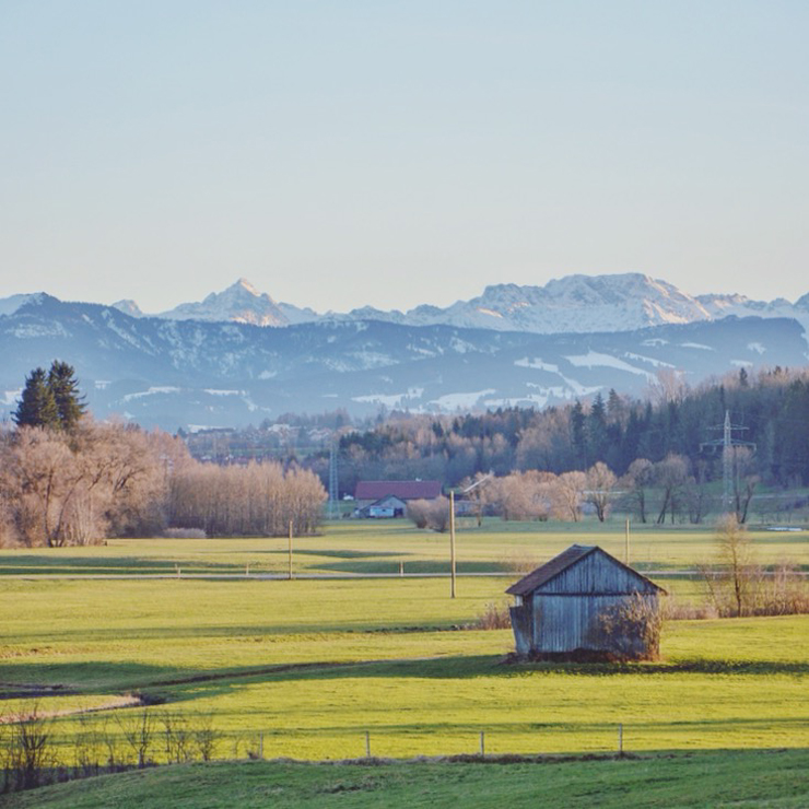 Blick in die Allgäuer Alpen