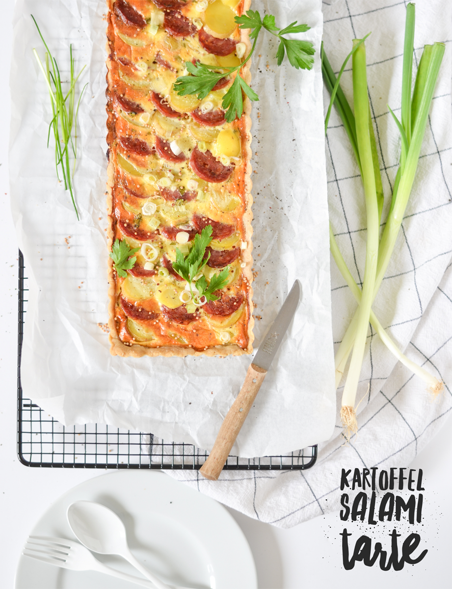 Kartoffel-Salami-Tarte