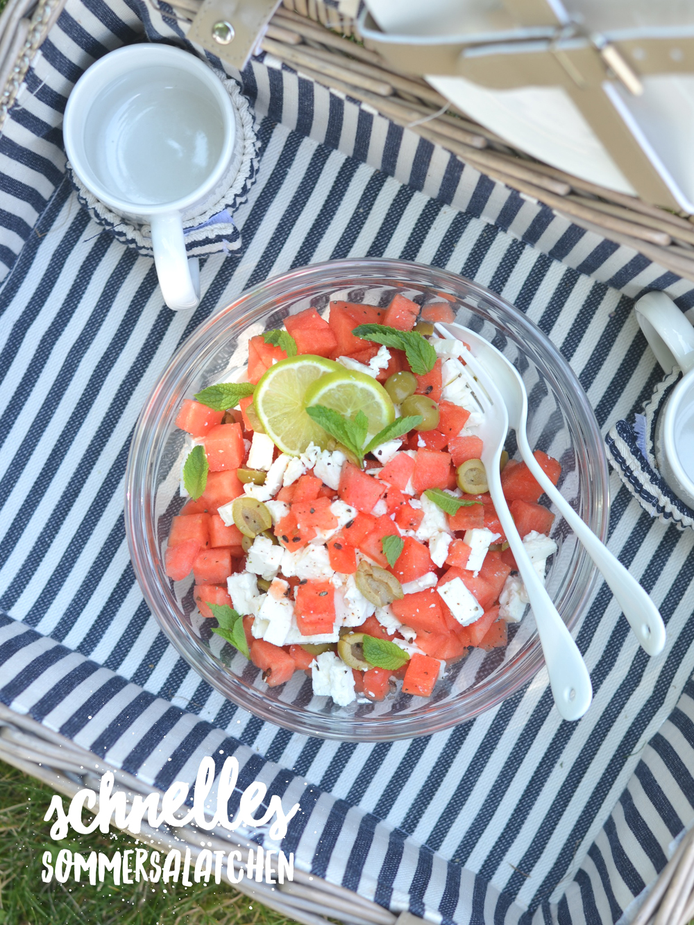 Wassermelonensalat