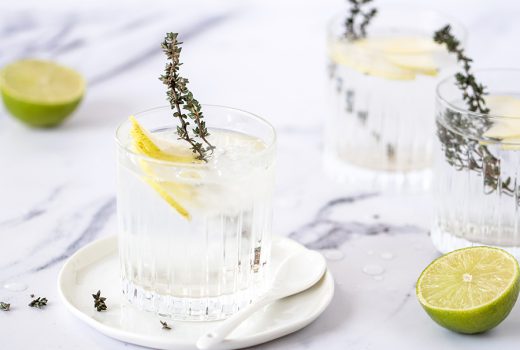 Rezept Gin Tonic mit Thymian und Apfel