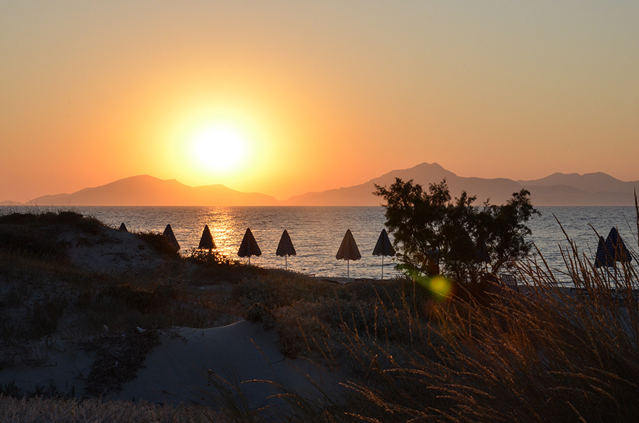 Sonnenuntergang Kos Griechenland im Sommer