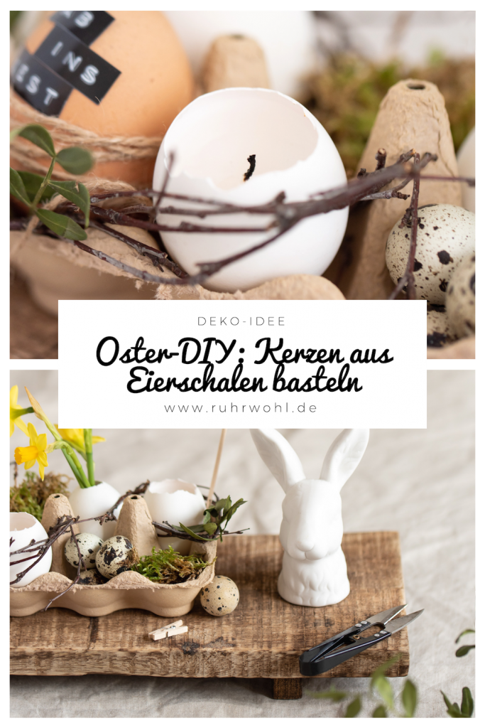 DIY Kerzen in Eierschalen basteln zu #ostern #diy #eier #happyeaster #dekoration #osterdeko