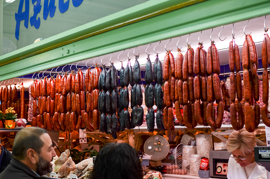 Markt in Oviedo, Spanien 