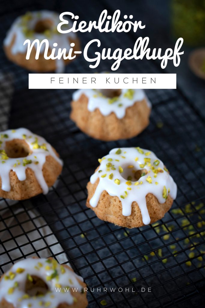 Rezept für köstlichen Eierlikörkuchen in Mini-Gugelhupf-Form