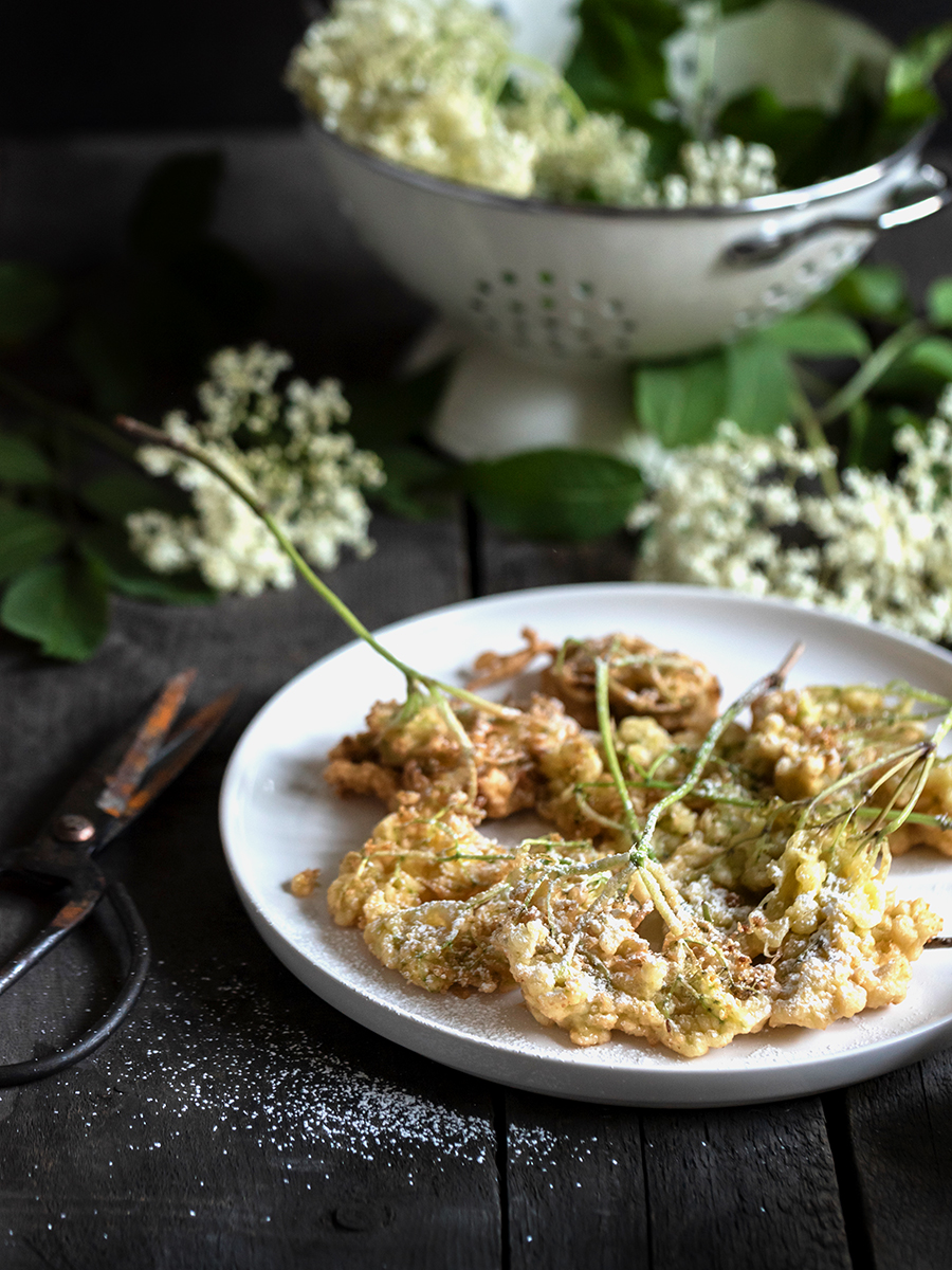 Holunderblüten frittieren