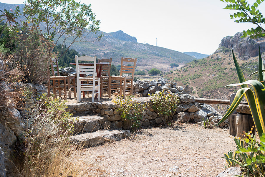 Taverne Oria in Palio Pyli auf Kos in Griechenland: Perfekter Blick über die Insel