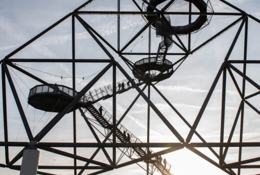 Tetraeder Bottrop auf der Halde Beckstraße