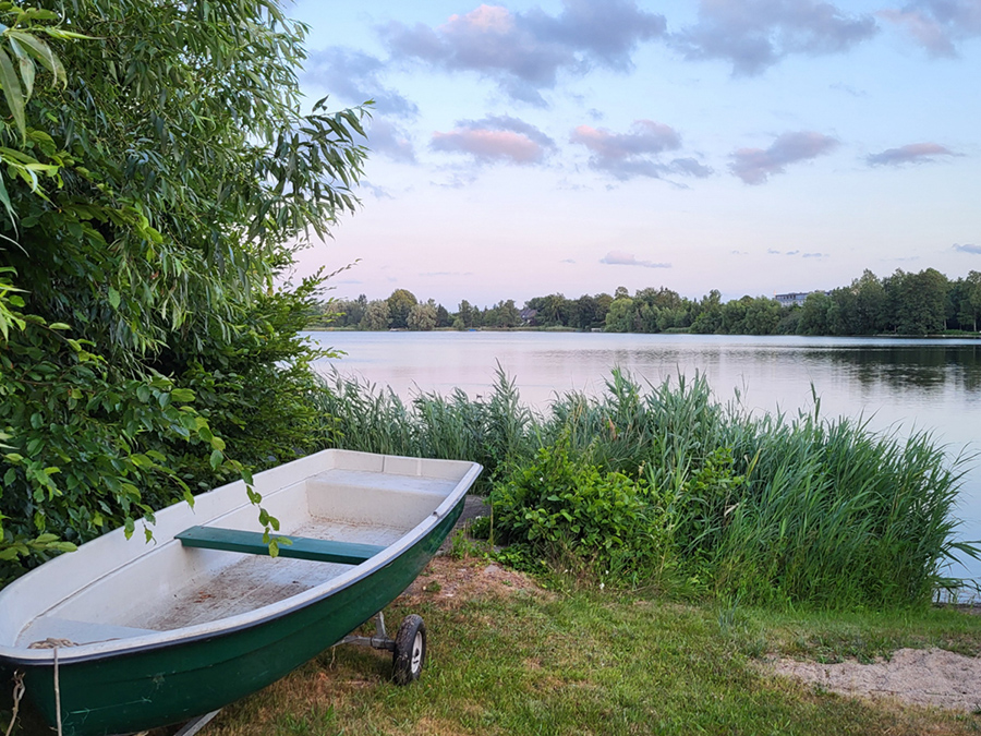 Rudern auf dem Kellersee in der Holsteinischen Schweiz 