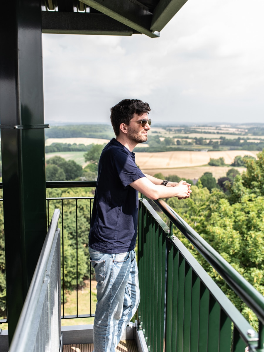 Blick auf die Landshaft der Holsteinischen Schweiz vom Holzbergturm