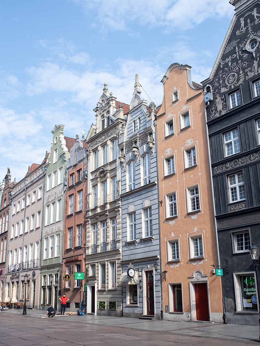 Einkaufsstraße in Danzigs Innenstadt