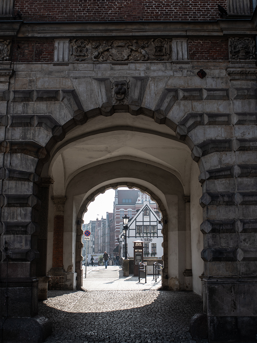 Torbogen in Danzigs Altstadt